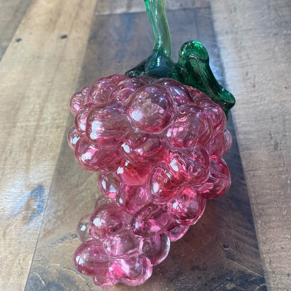 Murano Art Glass Purple Cased Grape - Picture 12 of 12